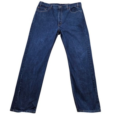 Vintage Levis Jeans Mens 40x32 Regular Straight Denim Blue 505 Dark Wash