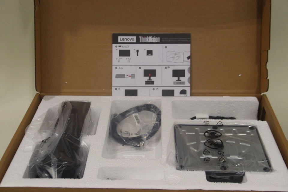 MONITOR LCD LENOVO THINKVISION E24-28 23.8" | NEGRO | CAJA ABIERTA NUEVA Foto 3 de 4