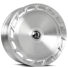 26x10" Dolce Luxury Wheels Bigboy Brushed with Clear Coat Floating Cap Rims(S03)