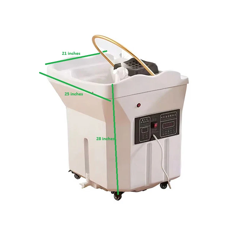 Portable Japanese Korean Head Spa Shampoo Bowl Non-Plumbing - White - LOCAL USA - Image 2 of 4