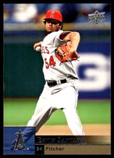 Ervin Santana 2009 Upper Deck #186 Angels MLB READ FREE SHIPPING AutographDen