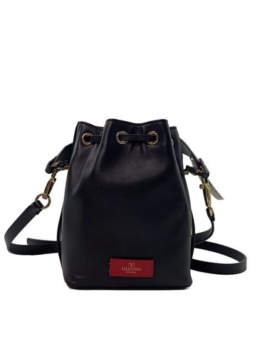 VALENTINO Handbag Leather Black