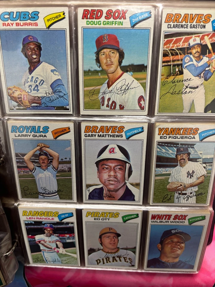 Juego completo de béisbol 1977 Topps 1-660 EX+ Murphy Dawson Fidrych Sutter novato Foto 2 de 4