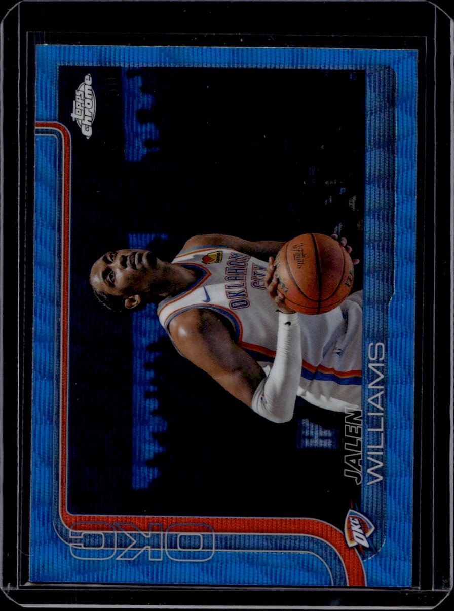 2025-26 Topps Chrome #187 Jalen Williams Blue Wave #/150