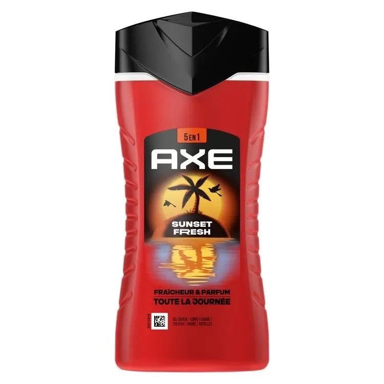 *Lot de 4* gel douche Axe sunset fresh 225ml