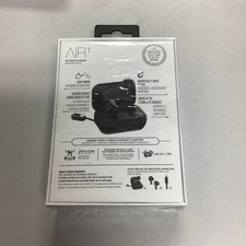 Air1 True Wireless Metal Earbuds Airbuds Bluetooth Black Sealed.