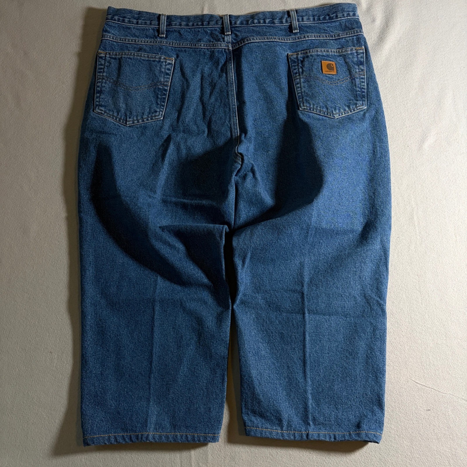 Carhartt B17 DST Relaxed Fit Tapered Leg Jeans Mens 46x30 Dark Stone Blue Denim