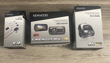 Kenwood DRV-A601W 4K Dash Cam w/ KCA-R200 Rear Camera  CA-DR1030 Hardwire Kit