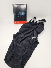 Speedo Swimsuit Eco Solid Super Pro Womens Size 30 Team Black New With Tags 52