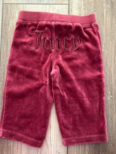 Vintage Baby Girl Juicy Couture Pants Size 6 Months Velour Infant