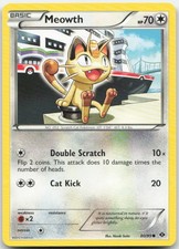 Meowth 80/99 Common Next Destinies Pokemon Moderately Played