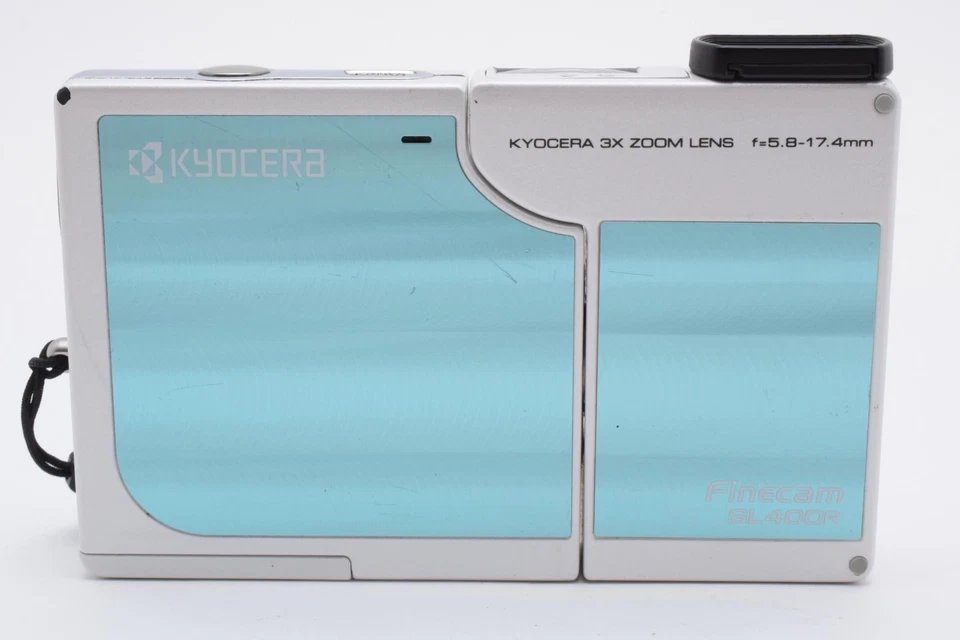 Kyocera Finecam SL400R 4.0MP Digital Camera Sky Blue w/Battery [Exc] #2475119 - Image 3 of 4
