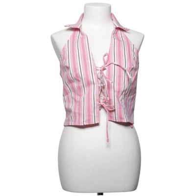 Primark, Neckholder Top, Größe: S, Pink/Weiß/Schwarz #5DM