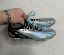 Adidas X Crazyfast Messi.1 Elite FG Soccer Cleats Size 6 Silver Blue