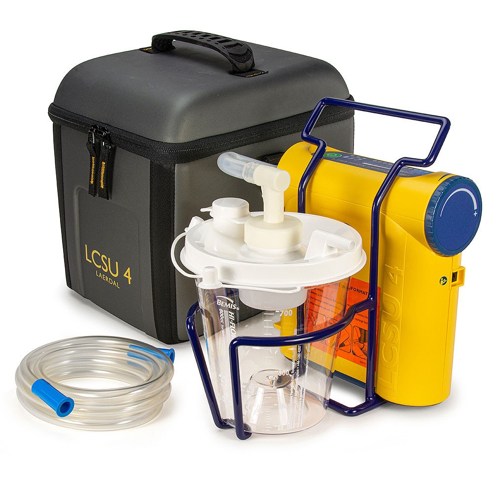 Aspirateur de mucosités compact Laerdal LCSU4 pour libérer les bronches à domicile