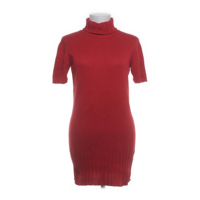Rick Cardona, Rollkragenkleid, Größe: 36/38, Rot, Baumwolle/Viskose #zpG