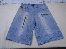 Vintage Y2K Enyce Baggy Jean Short Mens Sz 34 Hip Hop Skater Grunge Light Blue