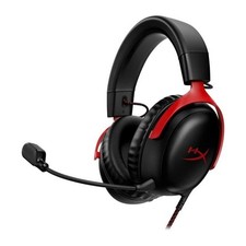 Casque gaming fermé HyperX Cloud III (rouge) avec son spatial DTS Headphone:X et