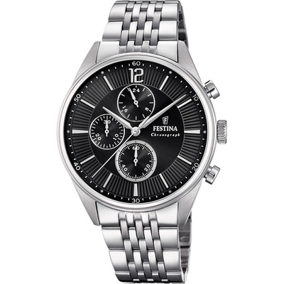FESTINA TIMELESS CHRONO HERREN REFERENZ F20285/4 GARANTIE ITALIEN