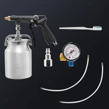 Air Rust Proofing Undercoating Gun, Gauge, Cup, 20" Wands, Spray Truck Bed Liner