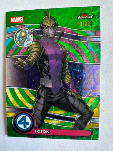 2026 Topps Marvel Finest The Fantastic Four Green NZ-092 Triton 76/99