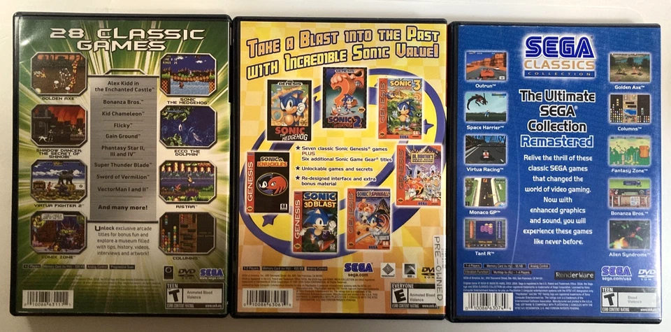 Paquete PS2 Sega Collections Genesis, Sonic Mega+ y Classics CIB PlayStation 2 Foto 2 de 4