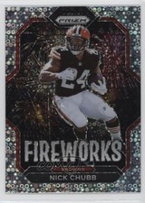 2022 Panini Prizm Fireworks No Huddle Prizm Nick Chubb #F-12 15je