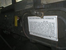 US MILITARY TRUCK EMISSIONS LABEL M998 M35 M54 M151 M715 M35A2 M35A3 ~
