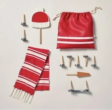 Snowman Accessories Hearth Home Magnolia Target Wood 12 Piece NEW Snow Winter