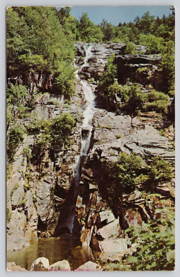 Silver Cascade Crawford Notch White Mountains New Hamshire Vintage Postcard
