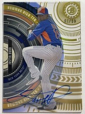 2017 Bowman High Tek Gold Rainbow Acetate SP Auto Justin Dunn 1/50 BHT-JD Mets