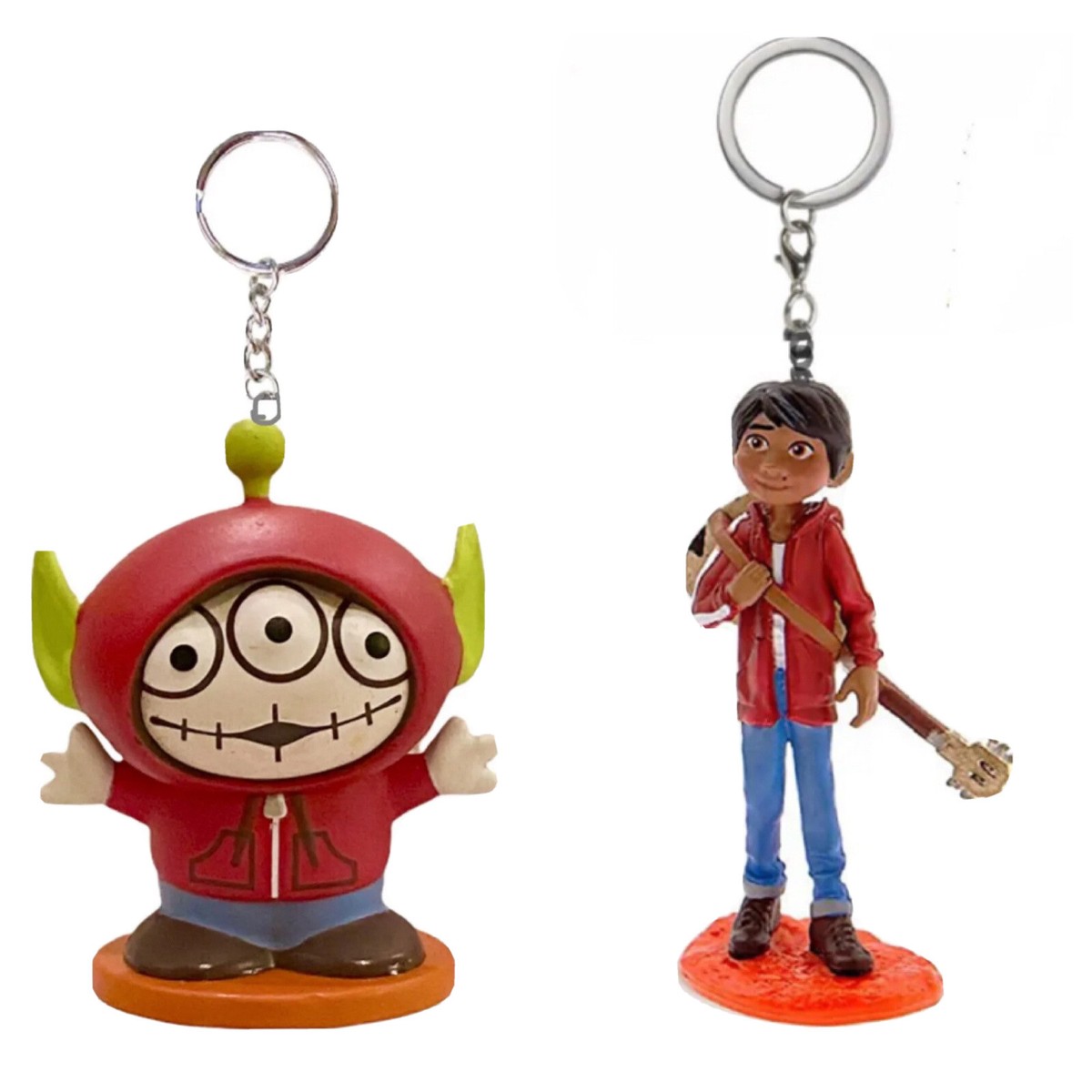 Coco Boy Miguel & Toy Story Alien As Miguel Key Ring Keychain