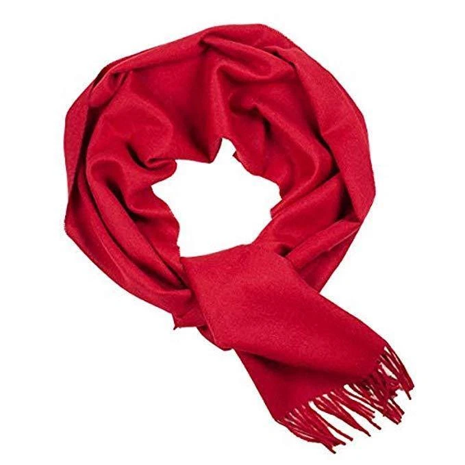 100% Baby Alpaca Scarf Garnet Red Soft Luxury Warm Hypoallergenic Peru Gift