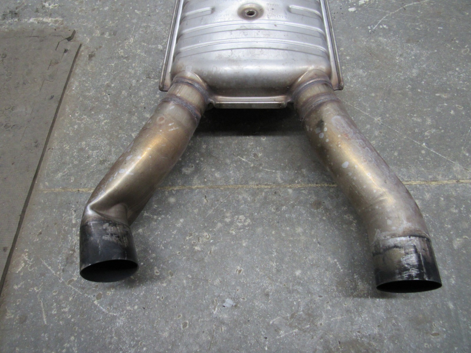 2013 BENTLEY CONTINENTAL GTC GT V8 EXHAUST PIPES MUFFLER MID SILENCER  OEM -6872