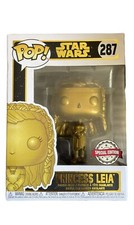 Funko Pop! Películas: Star Wars - Figura Vinilo Princesa Leia (Oro) (Metálico)