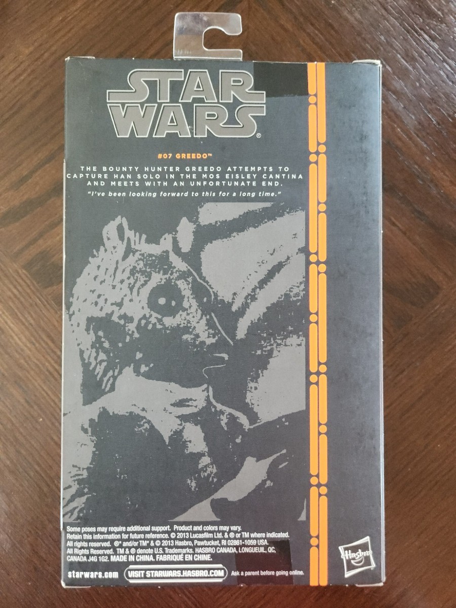 Figurine Star Wars Black Series 6″ – Greedo Orange Line – échelle 1:12 – Neuve