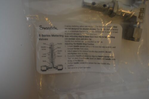 Swagelok SS-SS4 Stainless Steel Low Flow Metering Valve - Picture 8 of 9