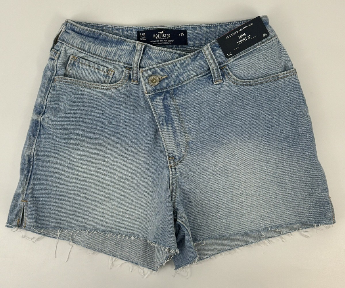 NEW Hollister Ultra High-Rise Mom Denim Jean Short 3