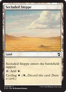 Secluded Steppe x4 - Commander 2018 - NM-Mint, English - Commander 2018