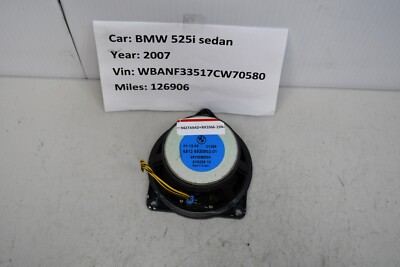 2006-2007 BMW 525Xi Door Speaker 6513 6930902-01 OEM | eBay