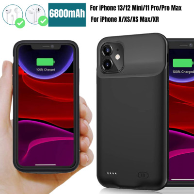 External Battery Charger Case Power Bank For iPhone 13/12/Mini/14/11/Pro/XS Max