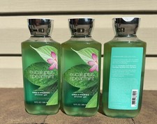 Bath Body Works Eucalyptus Spearmint Shower Gel Lot 3 wash liquid soap shea
