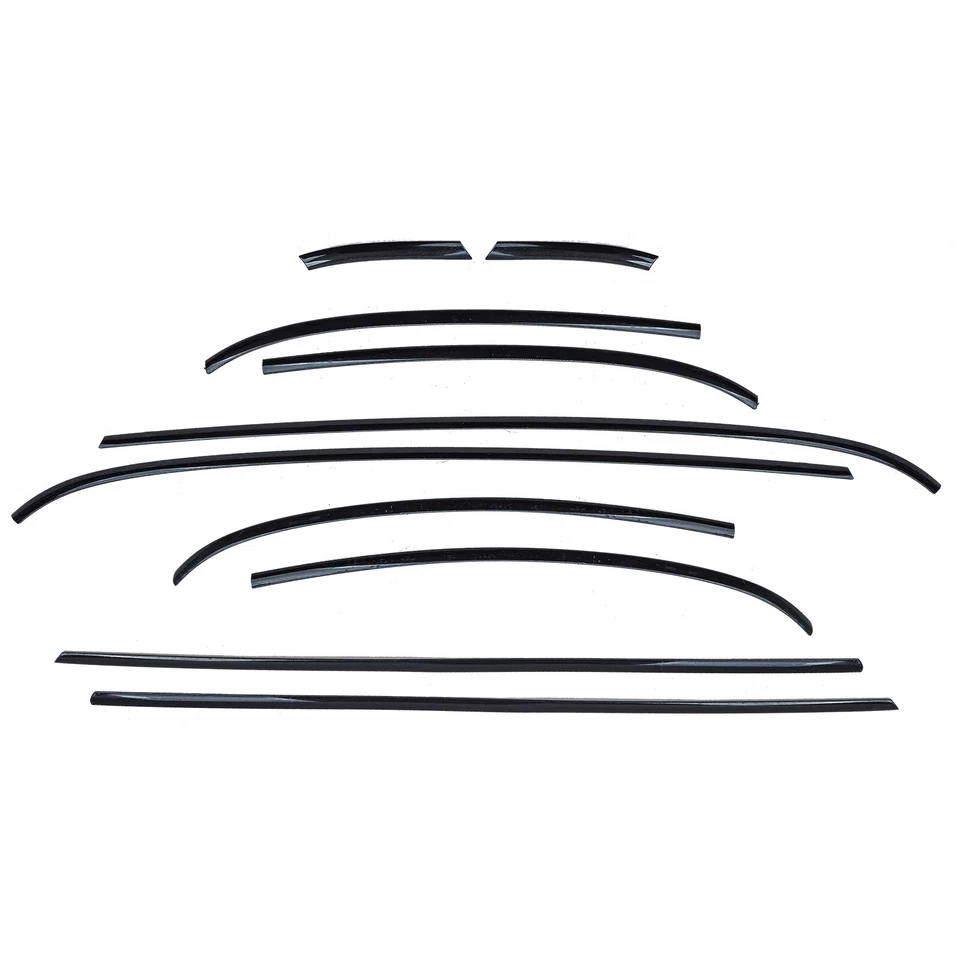 Set modanature cromate pianoforte nero lucido 10 pezzi per Mini F56 dal 2014 - Immagine 2 di 4