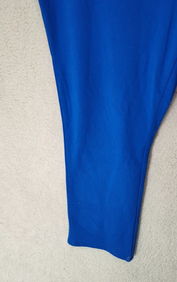 Leggings para mujer Faded Glory 4X azul mezcla de algodón pantalones al tobillo elásticos Foto 4 de 4