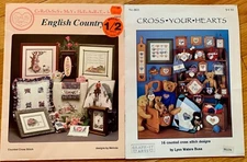 2 Graph-it Arts CROSS YOUR HEARTS BK8 ENGLISH COUNTRY CSB47 Counted Cross Stitch