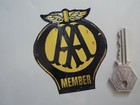 AA Member Worn Distressed Style Car Window Sticker 3.5" Old Classic British Van