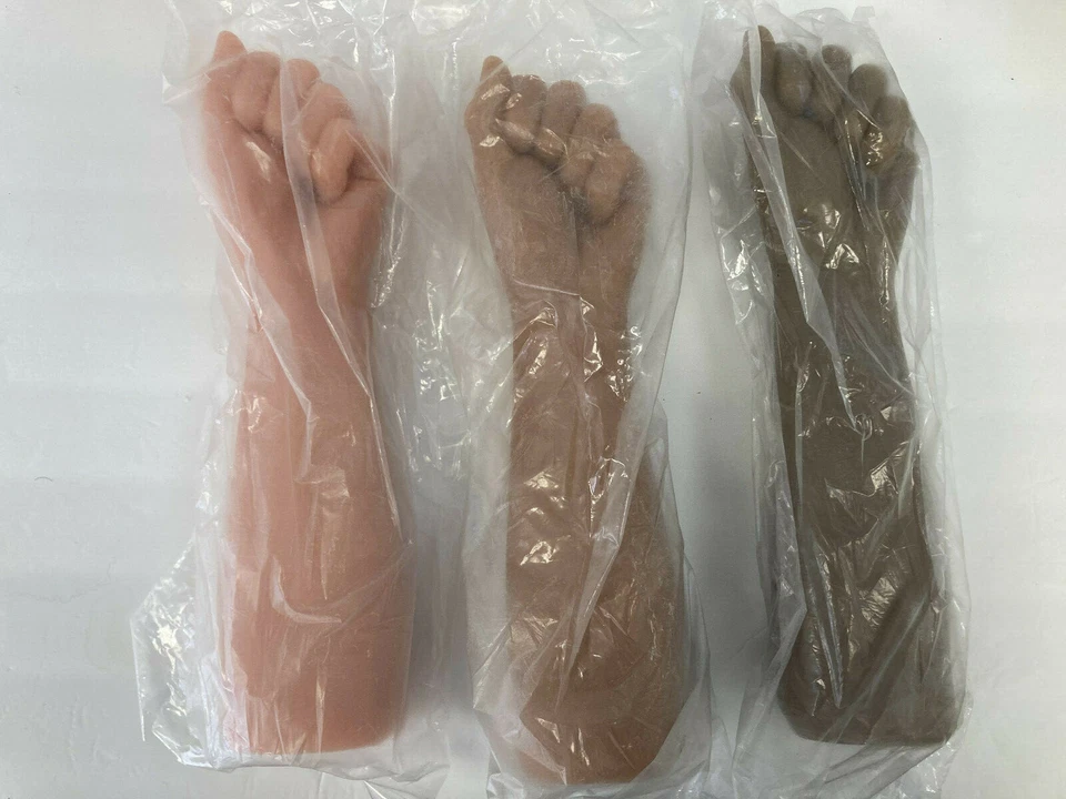 Vibrador de mão realista 12 polegadas monstro punho de cadela fechado com dedo fácil inserção - Imagem 4 de 4