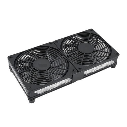 120mm Cooling Fan Quiet 12V Power Cooling Case Fan with LED Light for Receiver - Afbeelding 2 van 11