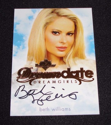 2017 Benchwarmer BETH WILLIAMS Dreamgirls #12 DREAM DATE Gold Foil Auto
