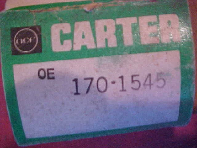 Termostato obturador NOS CARTER 78 79 80 FORD MERCURY 6 CILINDROS COCHE CAMIÓN 1-BBL CARB Foto 2 de 4